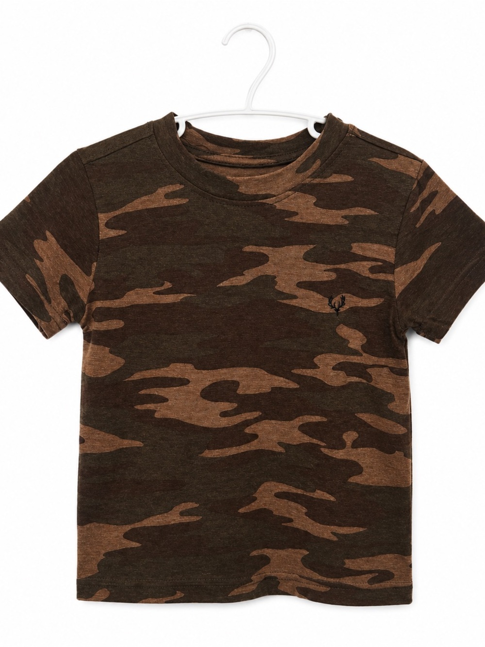 Kids Short-Sleeve Camo Tee — Brown Camo